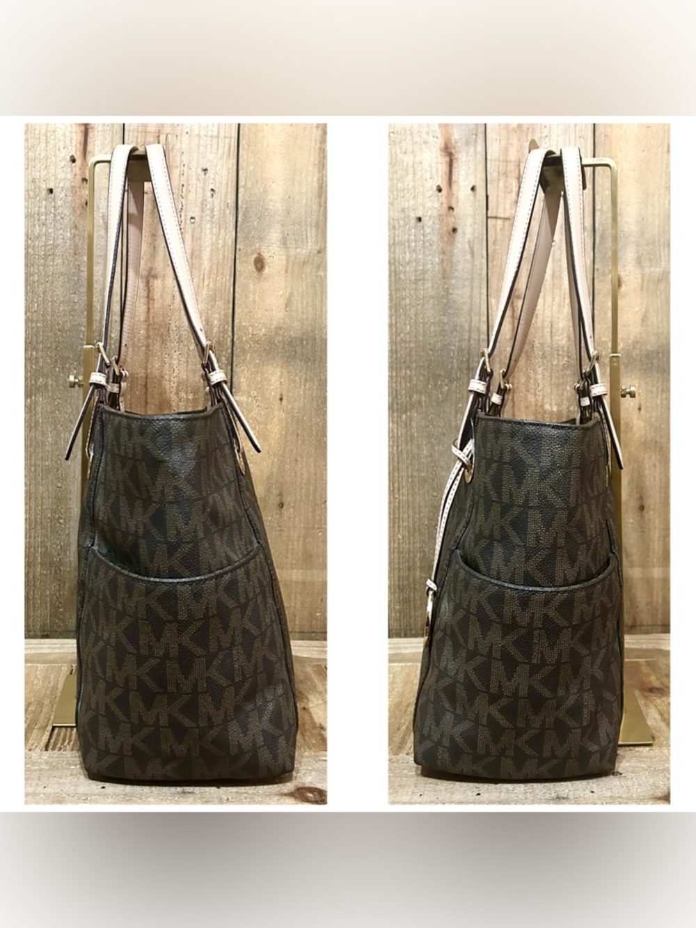 Michael Kors. 4 Piece: Jet Set Tote with Free Matching Wallet, Scarf & Dust Bag. - Picture 7 of 16